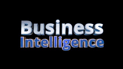 Wall Mural - business intelligence data processing technology
