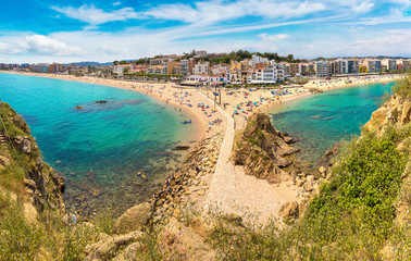 Wall Mural - Beach in Blanes in Costa Brava