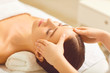 © Studio Romantic - Beautiful woman has a facial massage in a beauty clinic.