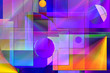 Geometric abstract. Vivid colors and gradients