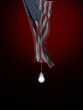 USA flag and light bulb as idea