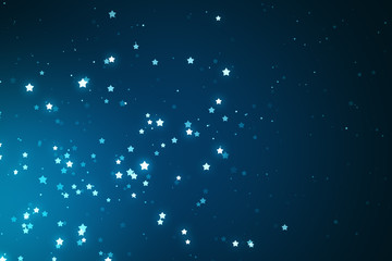 Wall Mural - blue star background