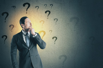Poster - Businessman thinking