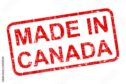 Cuadros en Lienzo Made in Canada stamp icon sign – stock vector