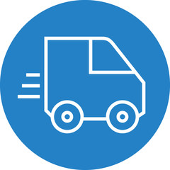 Sticker - Speedy Delivery Van Outline Icon