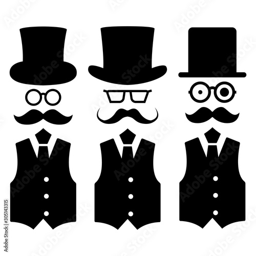 Fotografía Set of stick figures, vector illustration.