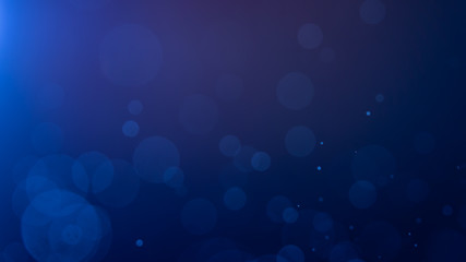 Wall Mural - abstract blue bokeh defocus glitter blur background.