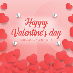 happy valentine day background wallpaper vector graphic design