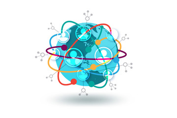 Social networking concept - 3d rendering
