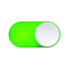 Poster - On toggle switch button. Material design switch button Vector illustration