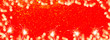 Silvester background banner panorama long- sparklers and bokeh lights on red texture with golden glitter, top view with space for text