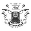 © Sonulkaster - Motorbike and flame isolated icon, motorcycle club T-shirt print