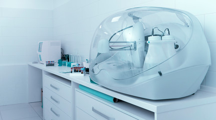 Poster - Medical laboratory with modern equipment for diagnostic