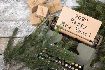 Poster - typewriter with the words 
