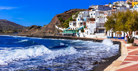 Poster - Fuerteventura holidays - beautiful coastal village Las Playitas. Canary islands of Spain