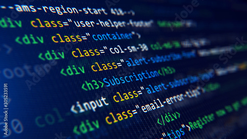 Fotografía Code, HTML, php web programming source code