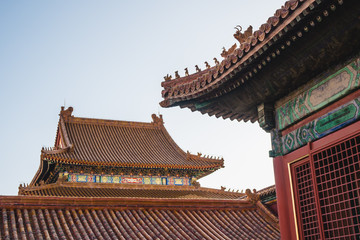 Chinese traditional architecture, Chinese roof top design in Beijing