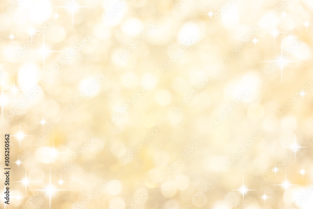 abstract blur soft gradient gold color background with star glittering light for show,promote and advertisee product and content in merry christmas and happy new year season collection concept	 - obrazy, fototapety, plakaty 