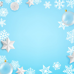 Poster - Christmas decoration elements vector composition