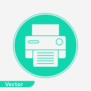 Printer vector icon sign symbol