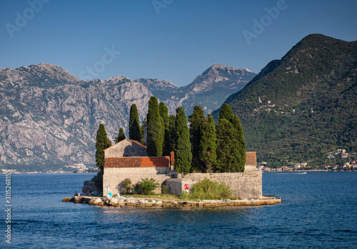 St. George Island near town Perast, Kotor bay, Montenegro