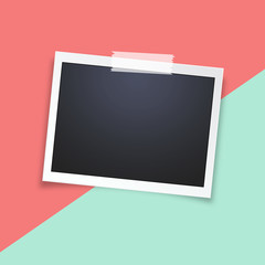 Wall Mural - Realistic vector photo frame