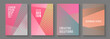 © SunwArt - Brochure cover layouts halftone vector set.