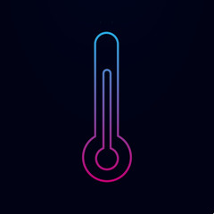 Poster - Thermometer nolan icon. Simple thin line, outline vector of measure icons for ui and ux, website or mobile application