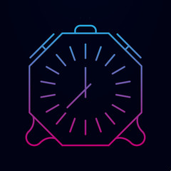 Poster - Alarm clock nolan icon. Simple thin line, outline vector of measure icons for ui and ux, website or mobile application