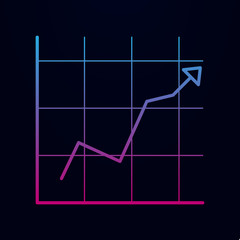 Poster - Diagram nolan icon. Simple thin line, outline vector of measure icons for ui and ux, website or mobile application