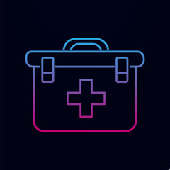 Poster - Doctor bag nolan icon. Simple thin line, outline vector of medecine icons for ui and ux, website or mobile application