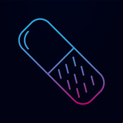 Poster - Patch nolan icon. Simple thin line, outline vector of medecine icons for ui and ux, website or mobile application