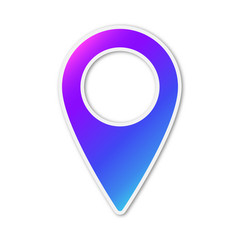 Wall Mural - vector location pin icon isolated.