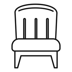 Poster - Couch armchair icon. Outline couch armchair vector icon for web design isolated on white background