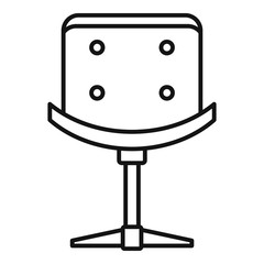 Poster - Sit armchair icon. Outline sit armchair vector icon for web design isolated on white background
