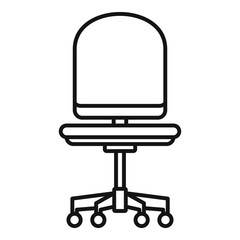 Poster - computer armchair icon. outline computer armchair vector icon for web design isolated on white backg