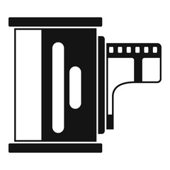 Poster - Camera film icon. Simple illustration of camera film vector icon for web design isolated on white background