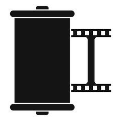 Poster - Retro camera film icon. Simple illustration of retro camera film vector icon for web design isolated on white background