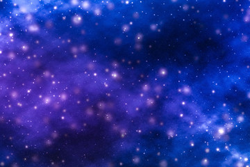 Wall Mural - stars, planet and galaxy in cosmos universe, space and time travel science background