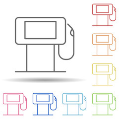 Aufkleber - refueling outline in multi color style icon. simple thin line, outline vector of ecology icons for u