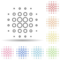 Aufkleber - Blur sign in multi color style icon. Simple thin line, outline vector of image icons for ui and ux, website or mobile application