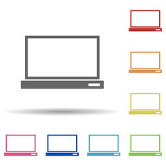 Aufkleber - Computer in multi color style icon. Simple glyph, flat vector of web icons for ui and ux, website or mobile application