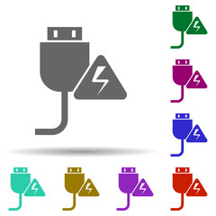Poster - Net energy in multi color style icon. Simple glyph, flat vector of energy icons for ui and ux, website or mobile application