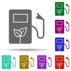 Poster - Net energy in multi color style icon. Simple glyph, flat vector of energy icons for ui and ux, website or mobile application