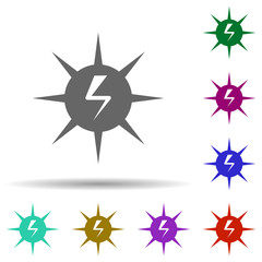 Poster - Net energy in multi color style icon. Simple glyph, flat vector of energy icons for ui and ux, website or mobile application