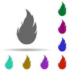 Poster - Fire, flame in multi color style icon. Simple glyph, flat vector of fire icons for ui and ux, website or mobile application