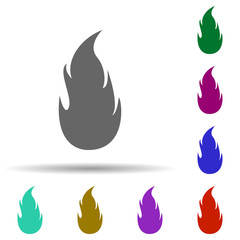 Poster - Fire, flame in multi color style icon. Simple glyph, flat vector of fire icons for ui and ux, website or mobile application