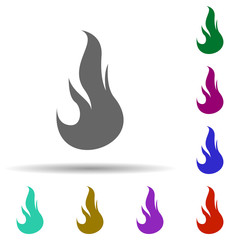 Poster - Fire, flame in multi color style icon. Simple glyph, flat vector of fire icons for ui and ux, website or mobile application