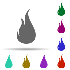 Poster - Fire, flame in multi color style icon. Simple glyph, flat vector of fire icons for ui and ux, website or mobile application