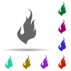 Poster - Fire, flame in multi color style icon. Simple glyph, flat vector of fire icons for ui and ux, website or mobile application